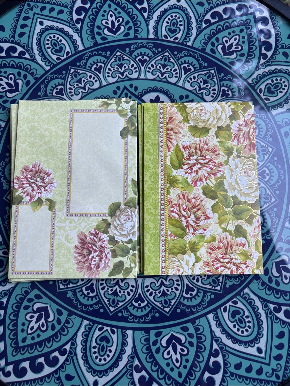 Punch Studio The Gifted Line Victorian Floral Note Cards & Envelopes - Set of 6